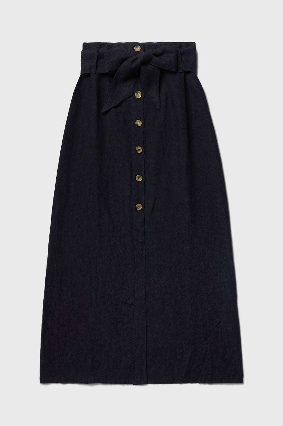 Button Front Skirt Navy the lady the sailor