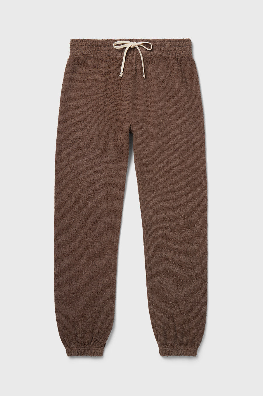 the lady & the sailor Full Length Vintage Sweatpant in Bark Bouclé.