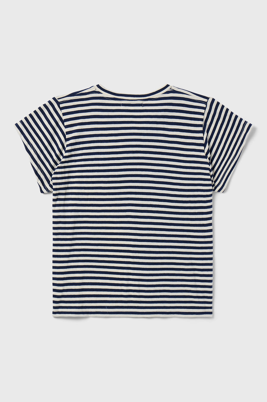 Shrunken BF Tee in Navy Stripe