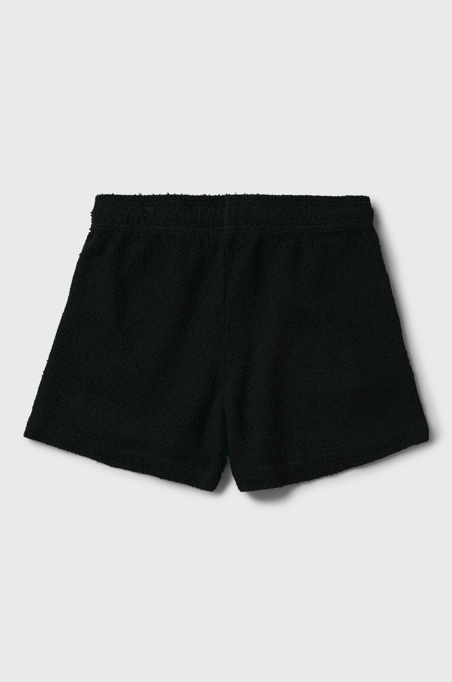 the lady & the sailor Weekend Short in Black Boucle.