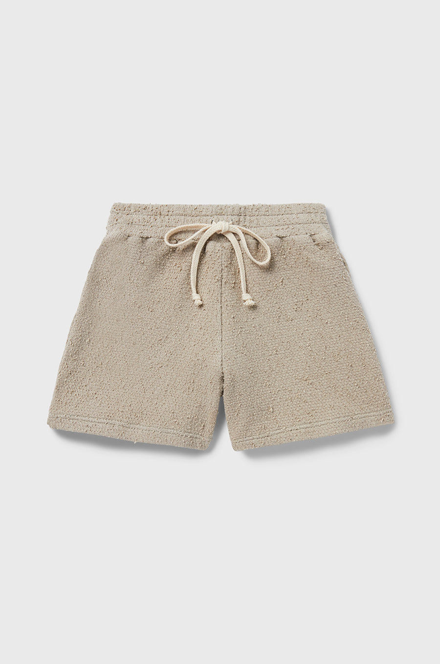 little lady & petit sailor Kids Weekend Short in Stone Bouclé