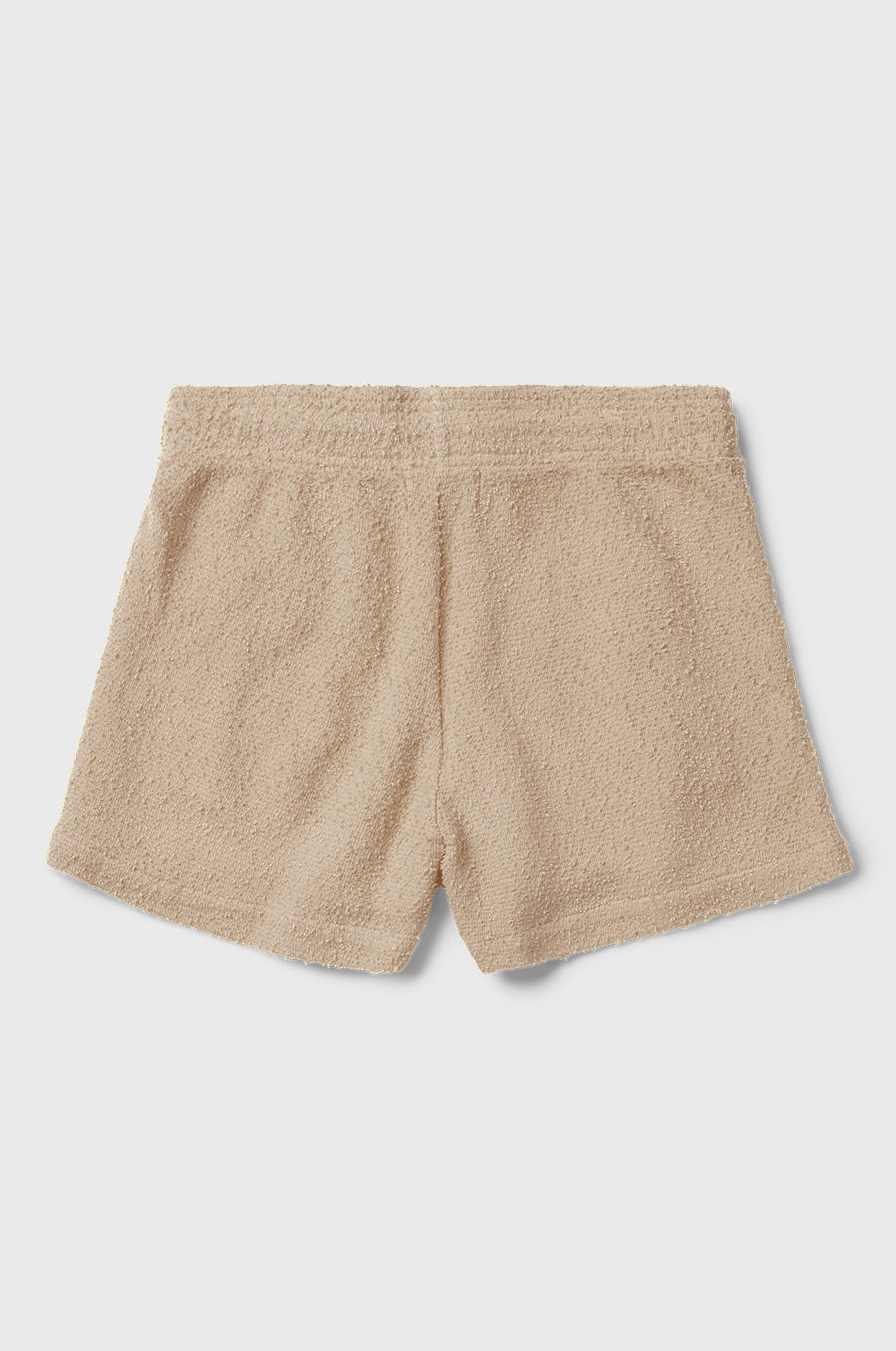 the lady & the sailor Weekend Short in Stone Boucle.