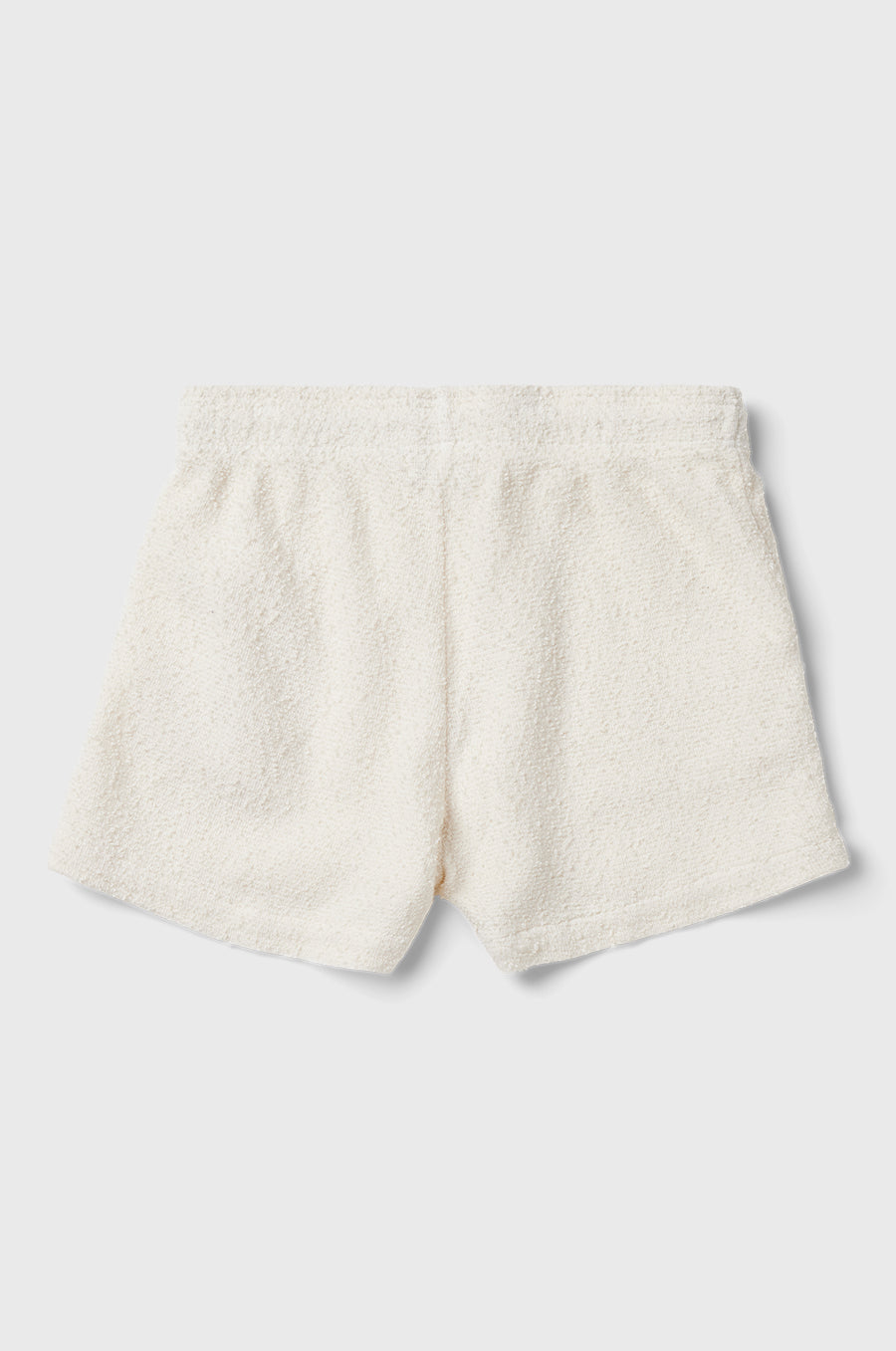 the lady & the sailor Weekend Short in Vanilla Boucle.